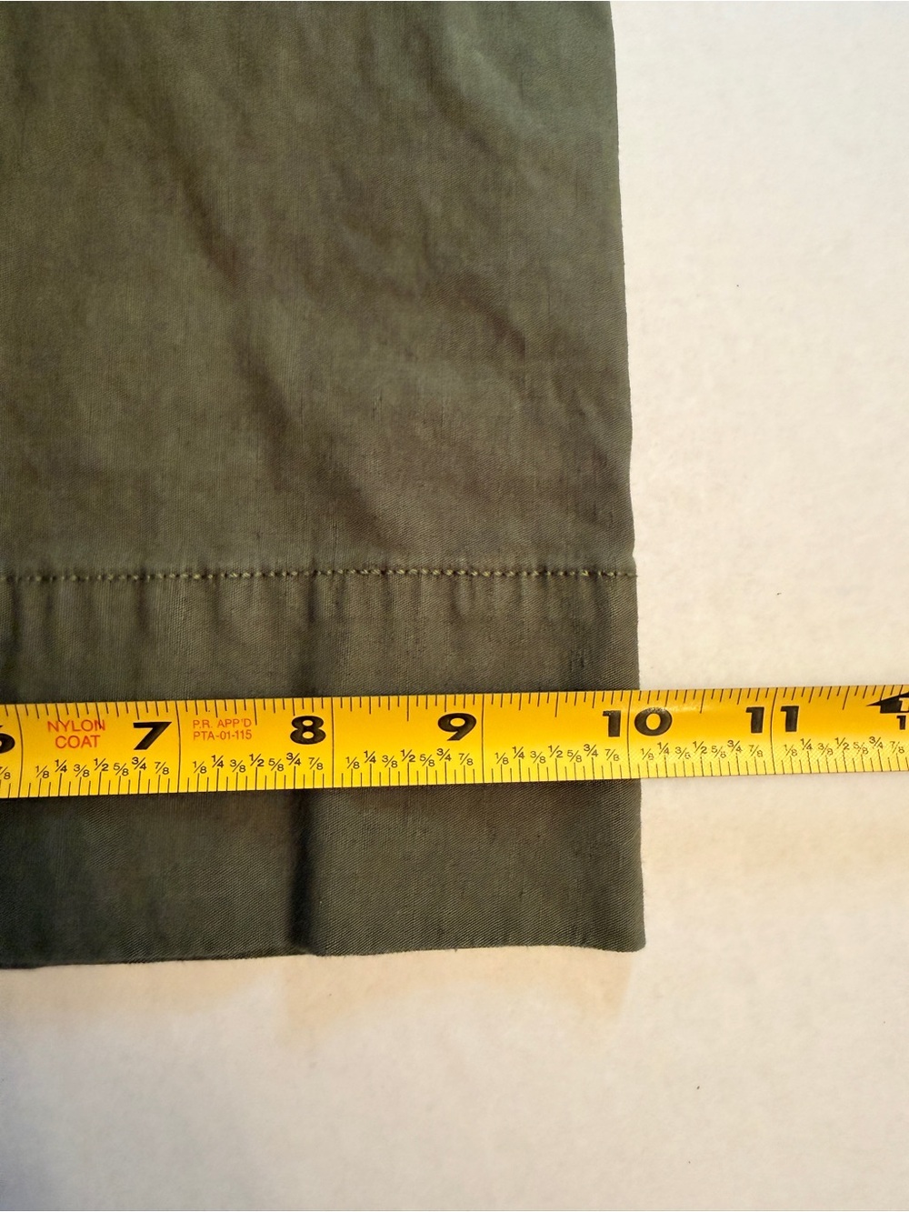 MAEVE Anthropologie Size 26 Colette Crop Wide-Leg Pants Linen Blend Olive Green - Picture 12 of 12